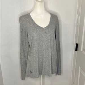 Johnny Was long sleeve layering V-neck shirt Small